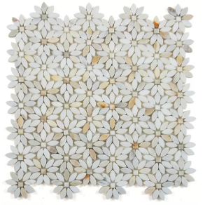 Daisy Wild Calacatta Gold - marble tile